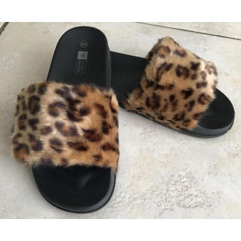 slippers panterprint bont 
