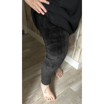 Velvet legging zwart 
